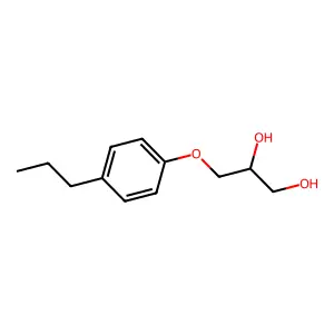 1,2-Propanediol, 3-(p-propylphenoxy)- structure