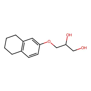 1,2-Propanediol, 3-(5,6,7,8-tetrahydro-2-naphthyloxy)- structure