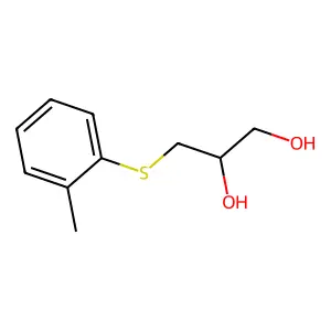 1,2-Propanediol, 3-(o-tolylthio)- structure