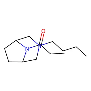 3-Butyl-8-propionyl-3,8-diazabicyclo(3.2.1)octane structure