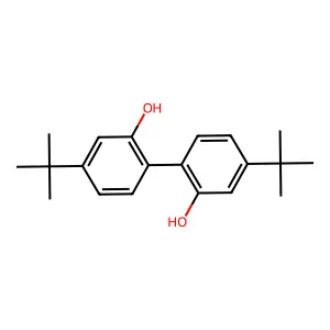 2,2'-Biphenyldiol, 4,4'-di-tert-butyl- structure