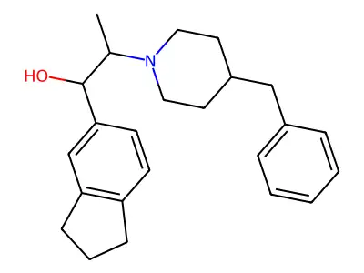 2-(4-Benzylpiperidin-1-yl)-1-(2,3-dihydro-1H-inden-5-yl)propan-1-ol structure
