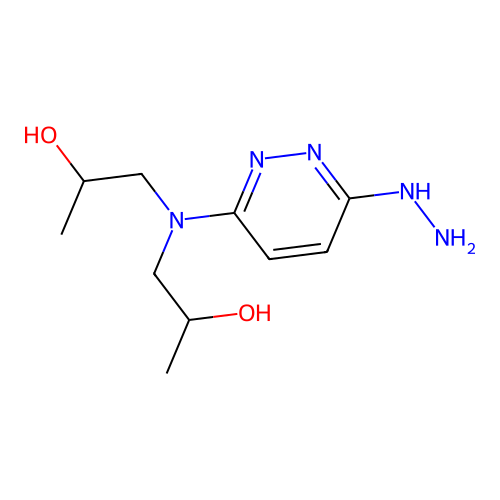 1-[(6-Hydrazinylpyridazin-3-yl)-(2-hydroxypropyl)amino]propan-2-ol structure