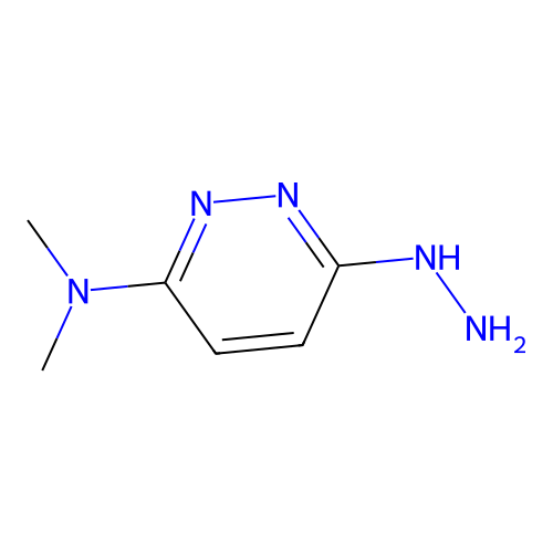 (6-Hydrazinopyridazin-3-yl)dimethylamine structure