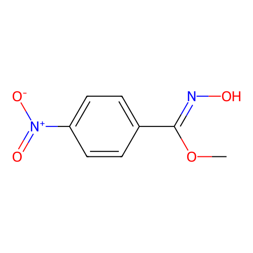 methyl N-hydroxy-4-nitrobenzenecarboximidoate structure