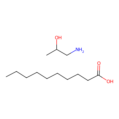 Decanoic acid, compd. with 1-amino-2-propanol (1:1) structure