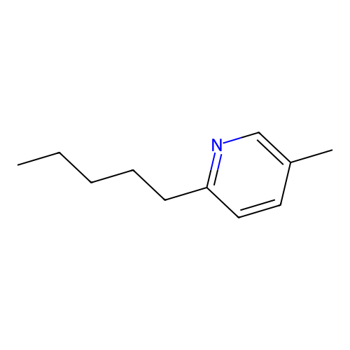 5-Methyl-2-pentylpyridine structure