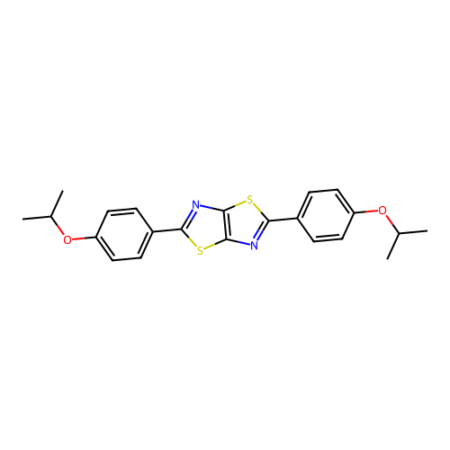 2,5-Bis(4-isopropoxyphenyl)thiazolo[5,4-d]thiazole structure