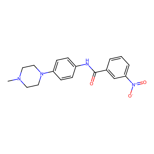 N-[4-(4-methylpiperazin-1-yl)phenyl]-3-nitrobenzamide structure