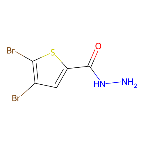 4,5-Dibromothiophene-2-carbohydrazide structure