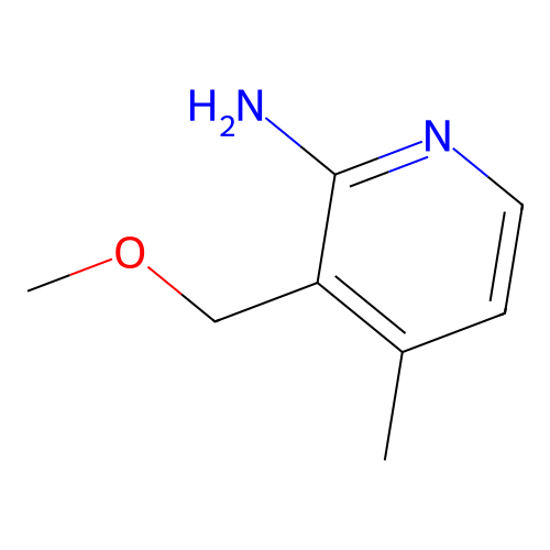 2-Pyridinamine, 3-(methoxymethyl)-4-methyl- structure
