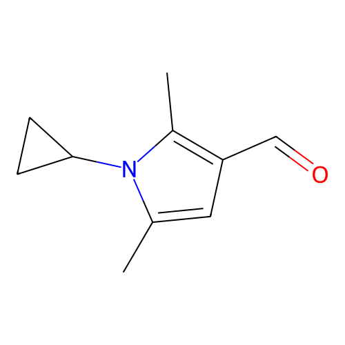 1-Cyclopropyl-2,5-dimethyl-1H-pyrrole-3-carbaldehyde structure