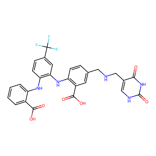 Benzoicacid,2-[[2-[ amino]-5- phenyl]amino]-5-[[[ methyl]amino]methyl]- structure
