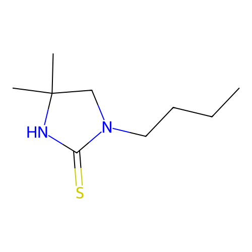 2-Imidazolidinethione, 1-butyl-4,4-dimethyl- structure