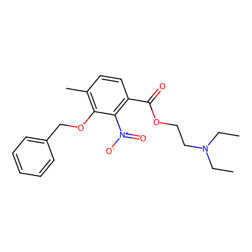2-(Diethylamino)ethyl 3-(benzyloxy)-4-methyl-2-nitrobenzoate structure