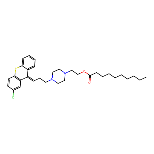 Clopenthixol decanoate structure