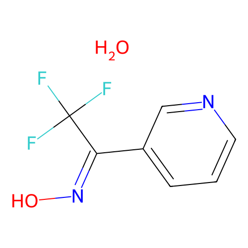 Ketone, 3-pyridyl trifluoromethyl, oxime, hydrate structure