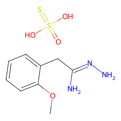 alpha-Acetamidrazonium, omega-(o-methoxyphenyl)-, thiosulfate structure