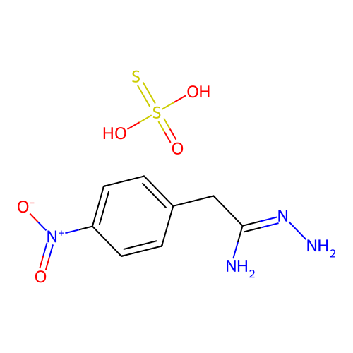 alpha-Acetamidrazonium, omega-(p-nitrophenyl)-, thiosulfate structure