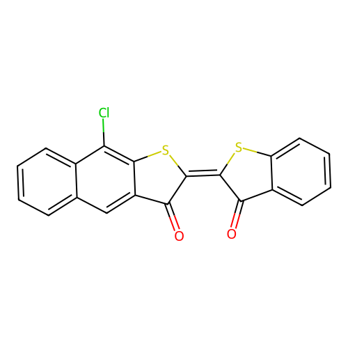 9-Chloro-2-(3-oxo-1-benzothiophen-2(3H)-ylidene)naphtho[2,3-b]thiophen-3(2H)-one structure
