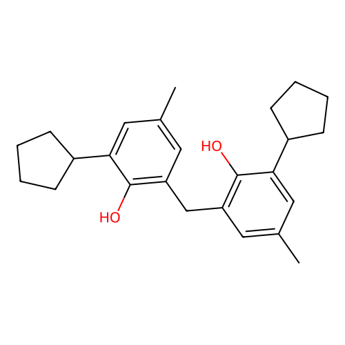 2,2'-Methylenebis(6-cyclopentyl-p-cresol) structure