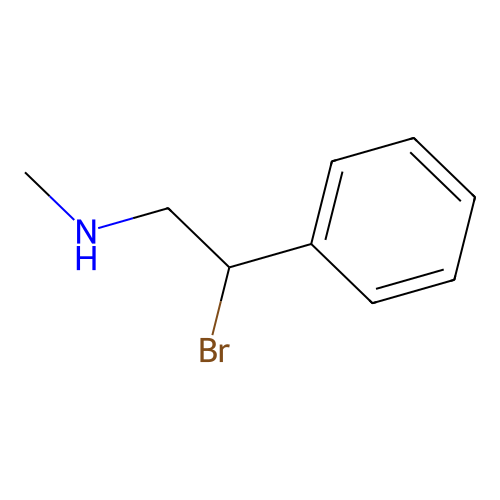 2-bromo-N-methyl-2-phenylethanamine structure