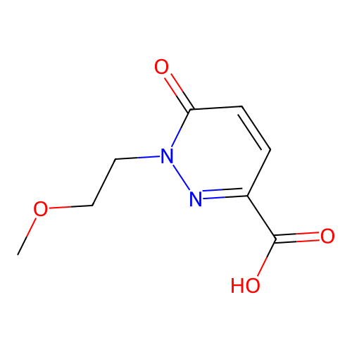 1-(2-Methoxyethyl)-6-oxo-1,6-dihydropyridazine-3-carboxylic acid structure