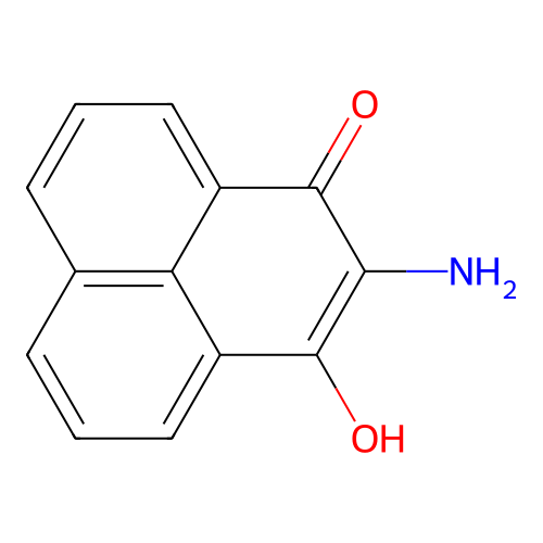 2-Amino-3-hydroxy-phenalen-1-one structure