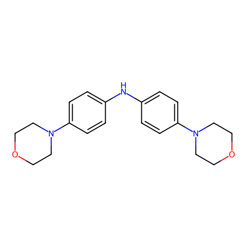 Benzenamine, 4-(4-morpholinyl)-N-[4-(4-morpholinyl)phenyl]- structure