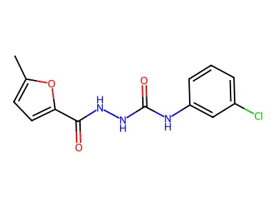 1-(3-Chlorophenyl)-3-[(5-methylfuran-2-carbonyl)amino]urea structure