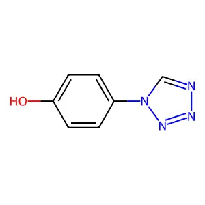 4-(1H-1,2,3,4-tetrazol-1-yl)phenol structure
