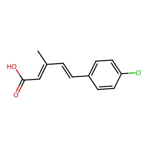 2,4-Pentadienoic acid, 5-(4-chlorophenyl)-3-methyl-, (E,E)- structure