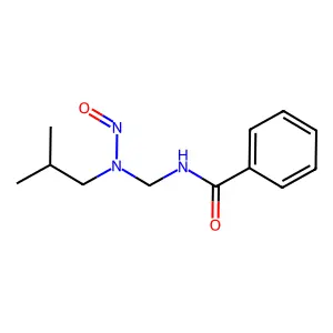 Benzamide, N-(((2-methylpropyl)nitrosoamino)methyl)- structure