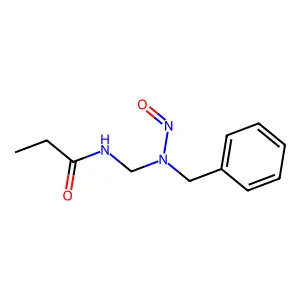 Propionamide, N-((N-nitrosobenzylamino)methyl)- structure
