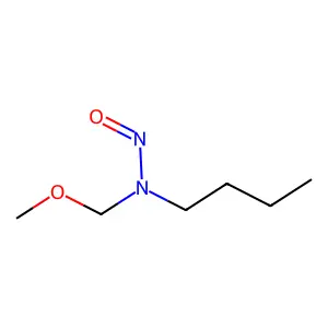 Butylamine, N-methoxymethyl-N-nitroso- structure