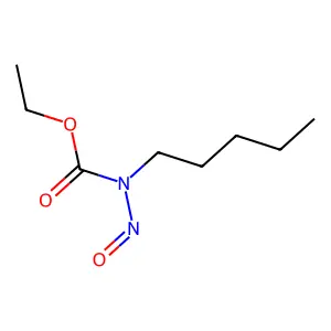 N-amyl-N-nitrosourethane structure