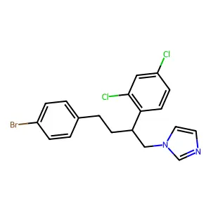 1-[4-(4-Bromophenyl)-2-(2,4-dichlorophenyl)butyl]imidazole structure
