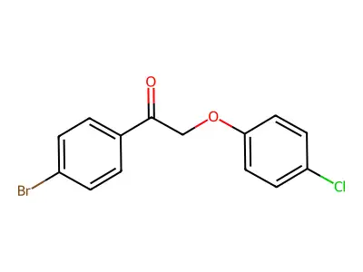 1-(4-Bromophenyl)-2-(4-chlorophenoxy)ethanone structure