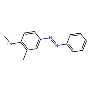 N,2-二甲基-4-(2-苯基偶氮基)苯胺 structure