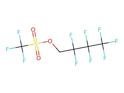 1H,1H-Heptafluorobutyl trifluoromethanesulphonate structure
