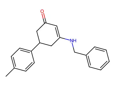3-Benzylamino-5-p-tolyl-cyclohex-2-enone structure