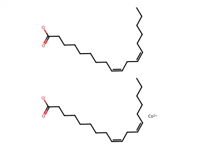 Cobalt(2+);bis(octadeca-9,12-dienoate) structure