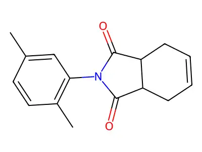2-(2,5-dimethylphenyl)-3a,4,7,7a-tetrahydro-1H-isoindole-1,3(2H)-dione structure