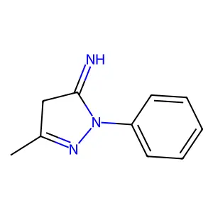 3H-Pyrazol-3-imine, 2,4-dihydro-5-methyl-2-phenyl- structure