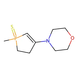 1-Methyl-4-(morpholin-4-yl)-2,3-dihydro-1H-1lambda~5~-phosphole-1-thione structure