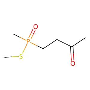 S-Methyl methyl(3-oxobutyl)phosphinothioate structure
