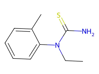 Urea, 1-ethyl-2-thio-1-(o-tolyl)- structure