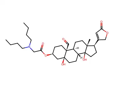Strophanthidin, 3-((dibutylamino)acetyl)- structure