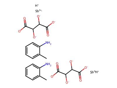 o-Toluidine antimonyl tartrate structure
