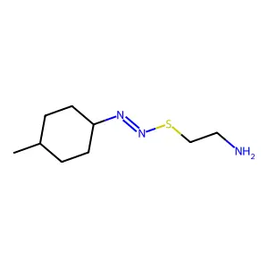 1-Methyl-p-aminoethylthioazocyclohexane structure